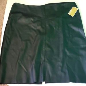 NWT Michael Michael Kors women's XL black mid skirt